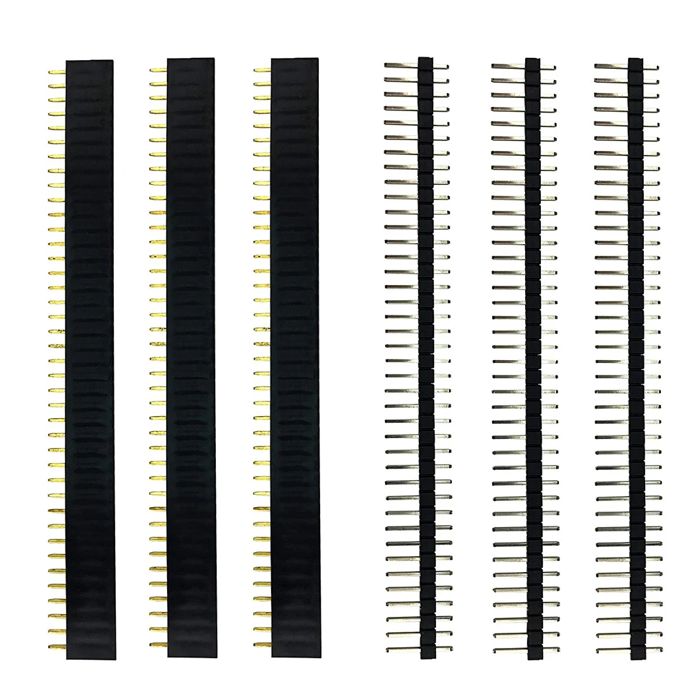 20 шт/10 пар 40 Pin 1x40 Однорядный мужской и женский 2 54 поломки штыря PCB JST разъем полосы
