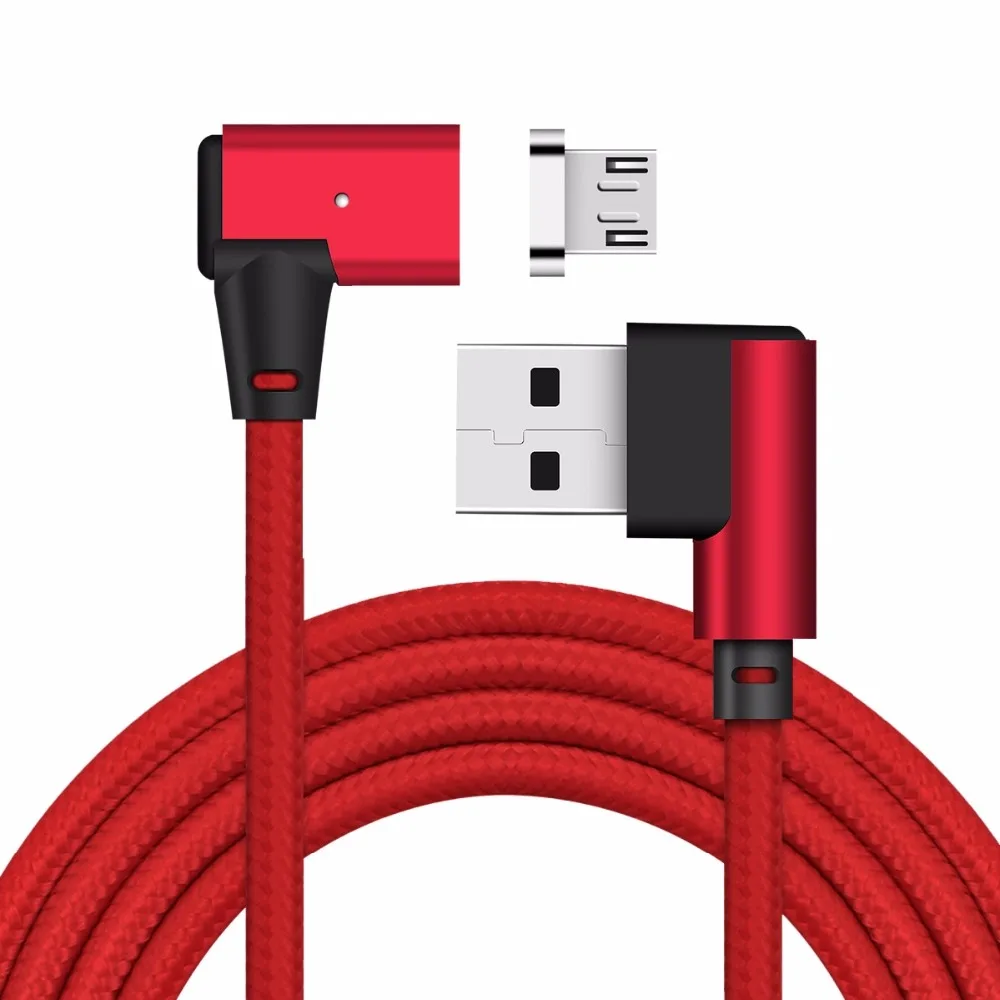 3 фута/6 футов/10 футов Магнитный L изгиб локоть Micro USB адаптер зарядное устройство кабель для передачи данных для samsung S7 S6 Edge S4 S3 note 5 4 2 ЛОТ
