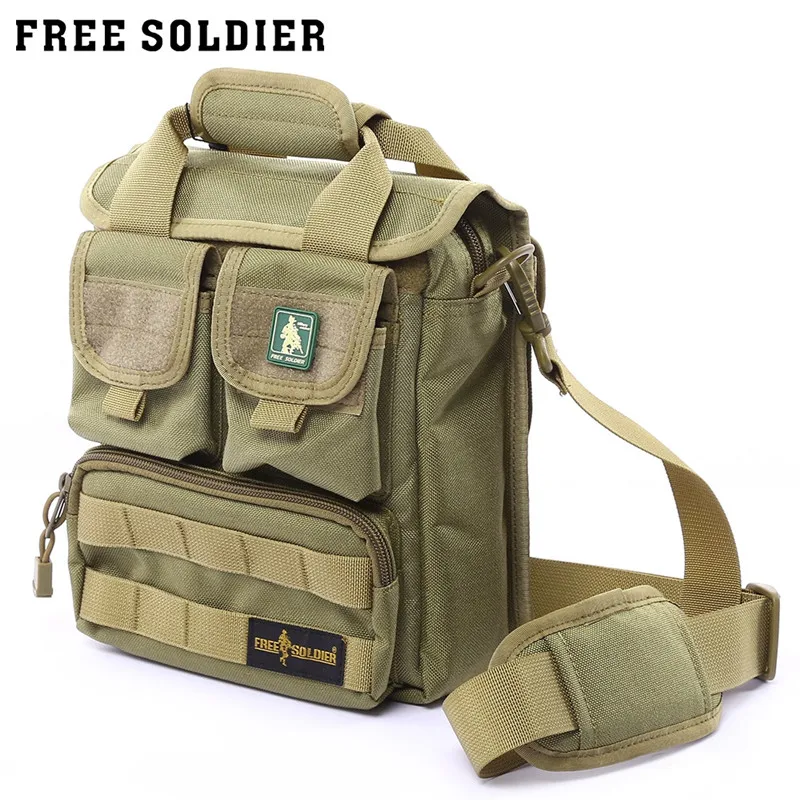 ARMY GREEN Спортивная сумка Free Soldier, походная, на открытом воздухе, Cordura, военная нейлоновая сумка на одно плечо, прочный водонепроницаемый рюкзак - Цвет: ARMY GREEN