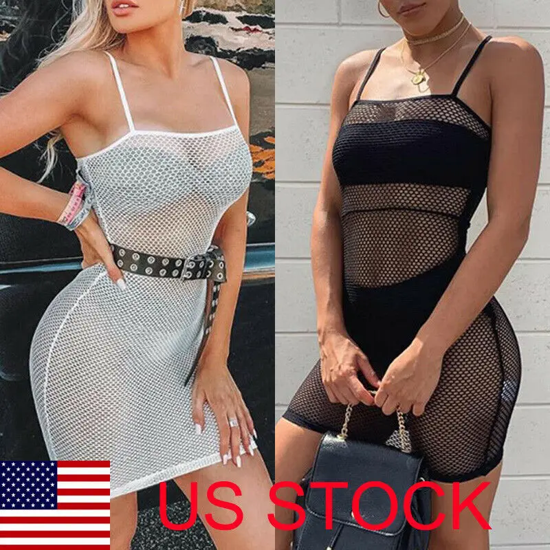 Лето 2019 женское сексуальное платье Сетчатое Прозрачное Бикини накидка черный