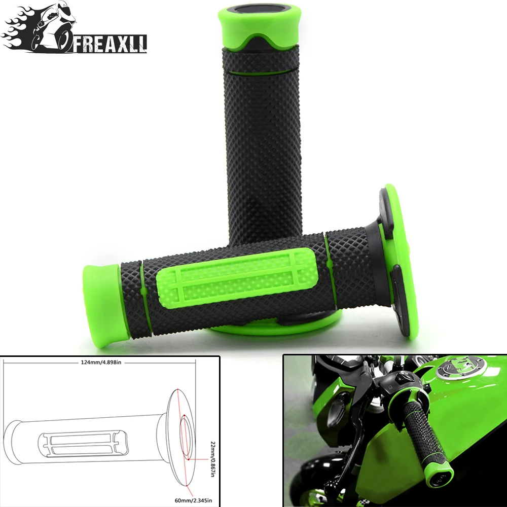 7/8 &quot22 мм мотоциклетные резиновые рукоятки Грипсы гелевые Dirt Pit bike руль