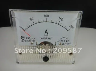 

Analog AMP Panel Meter Gauge DC 0-200A 85C1 + Shunt