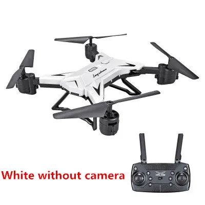 White without camera Радиоуправляемый вертолет Дрон с камерой HD 640P 1080P wifi FPV селфи Дрон Профессиональный складной Квадрокоптер 20 минут работы от батареи - Цвет: White without camera