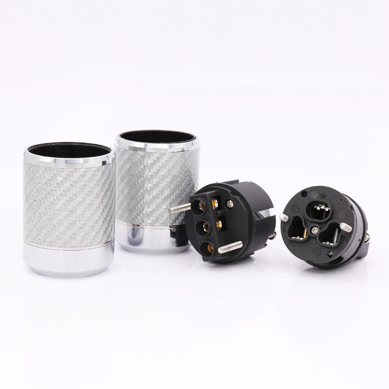 Штепсельная Вилка IEC из углеродного волокна с родиевым покрытием hifi | Электроника