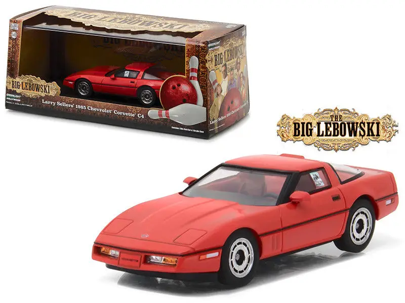 Зеленый светильник 1:43 1985 Chevy Corvette C4 бутик сплава автомобиля игрушки для детей Детские игрушки модель