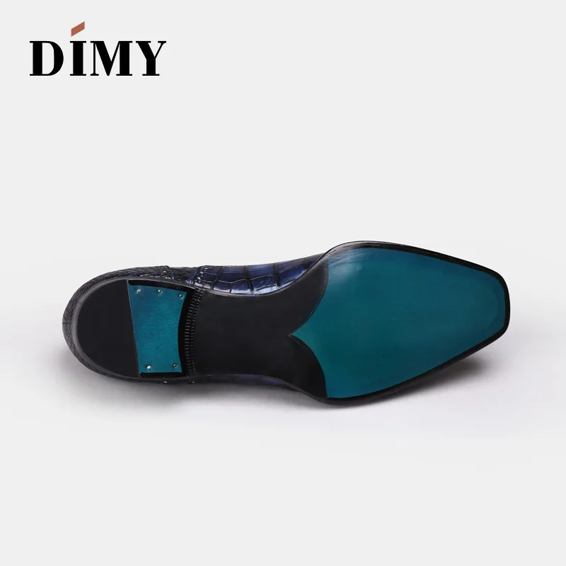 Мужские туфли-оксфорды DIMY кожаные оксфорды с ручной росписью в британском стиле
