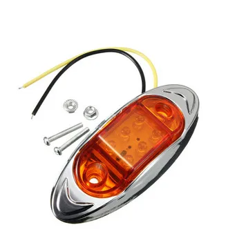 100X 6LED Боковой габаритный фонарь светильник 12V автомобиль грузовик sTrailer лампа для