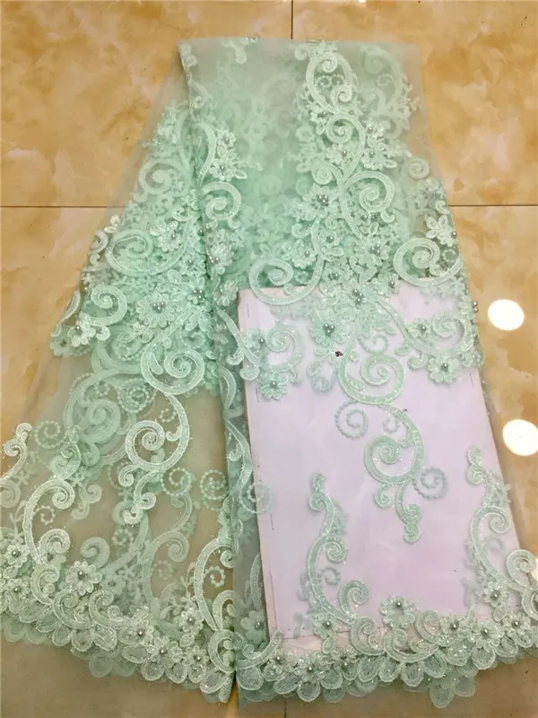 Розовая нигерийская французская кружевная ткань 2019 африканская Тюлевая