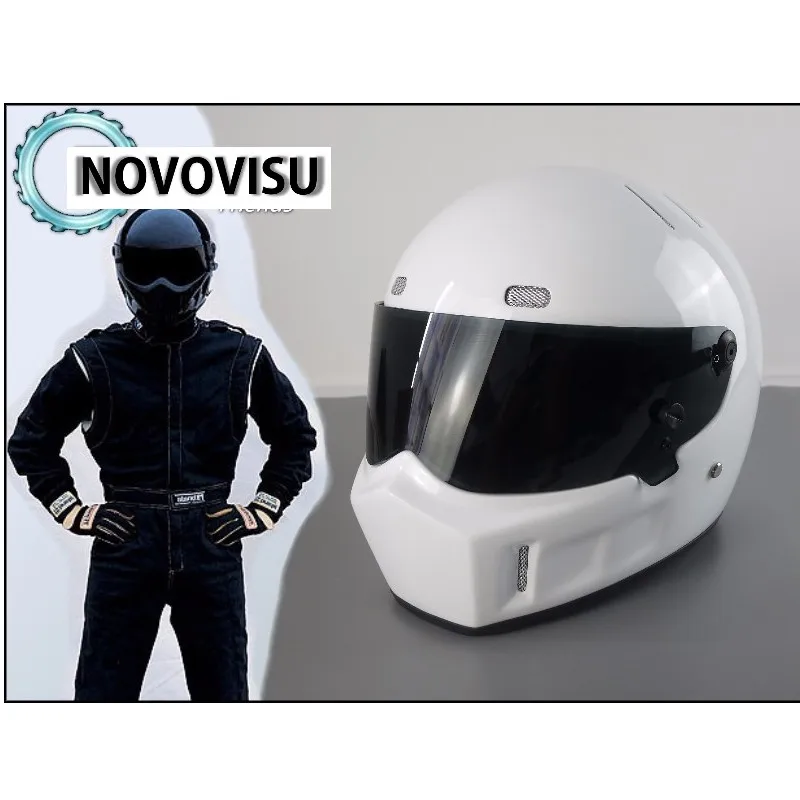 NOVOVISU Стиг 1 шлем Casco De 2002 2003 белый цвет с черным козырьком для / 2 сезон