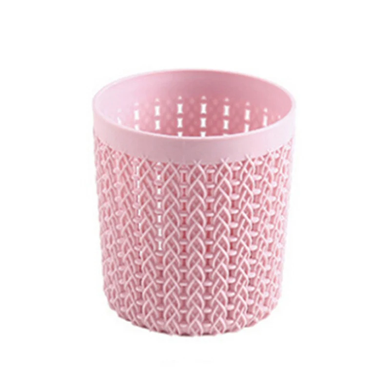 Pink Цилиндрическая полая коробка для косметических кистей, держатель для хранения, пустой держатель для косметических кистей, кисточки в сумке, органайзер, инструменты для макияжа - Цвет: Pink