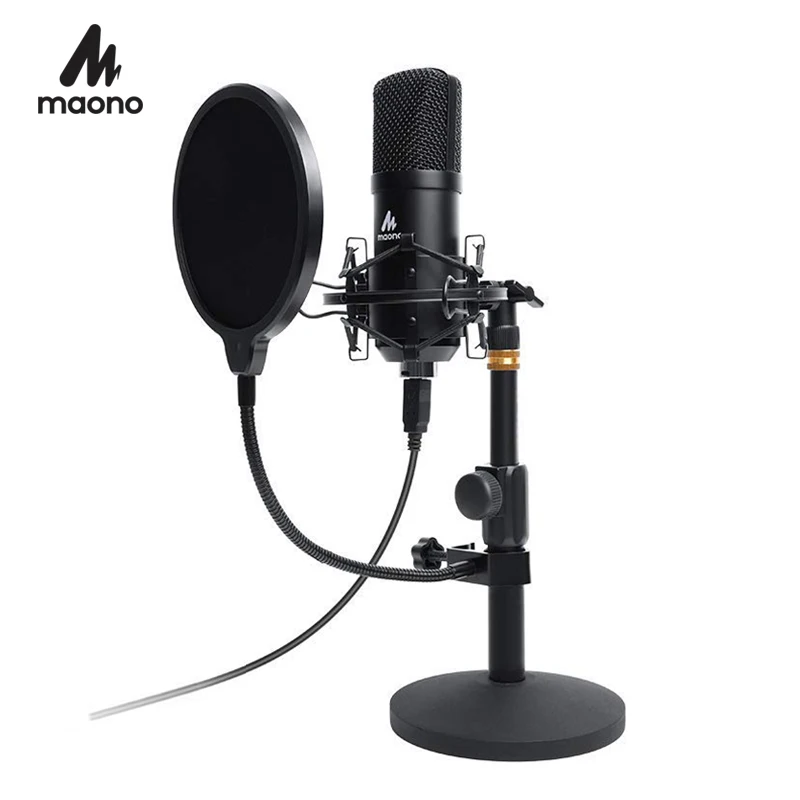 USB комплекты микрофона PC конденсатор Podcast потоковый микрофон 192 кГц/24 бит караоке