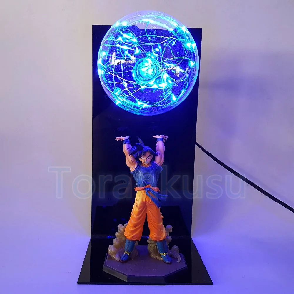 Фигурка Dragon Ball Z Сон Гоку спиртовая бомба DIY дисплей Светодиодная лампа Аниме