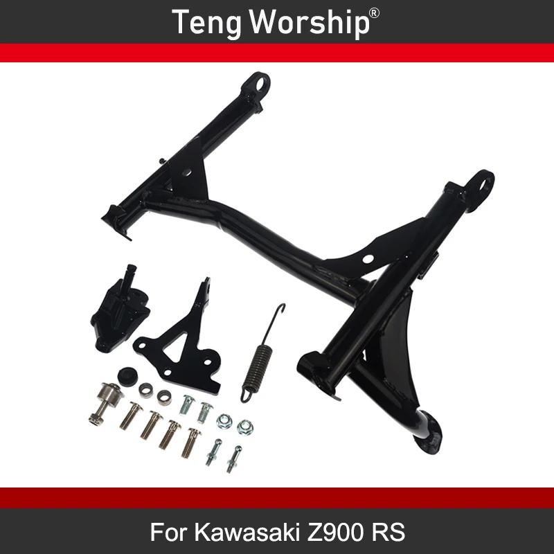 Для Kawasaki Z900 RS- Средний центр Kickstand откидываемая ногой Опора средства ухода за кожей поддержка Поднимите стояночный кронштейн стойки