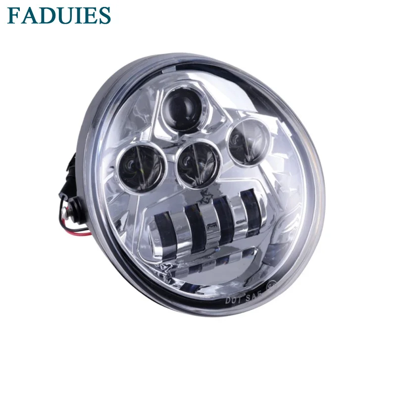 

FADUIES Chrome Motorcycle LED Headlight High Low Beam For VRSCA V-Rod VRod Led Motorcycle headlamp