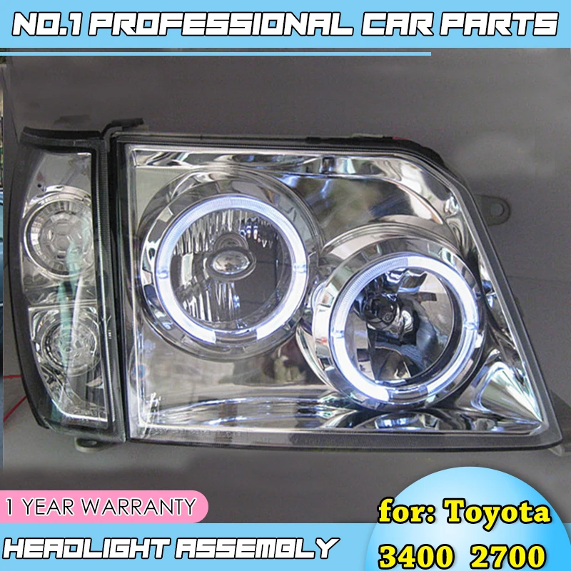 

car accessories for Toyota Prado 2700 3400 LC90 Headlight LED Headlight DRL Hid Head Lamp Angel Eye Bi Xenon Beam Accessories