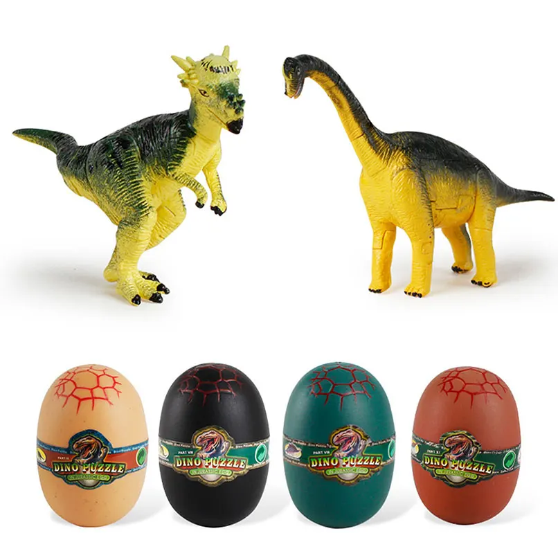 

1PCs 3D Dinosaur Figure Model Kids Jurassic Dinosaur Fallen Park Kingdom World 2 3 5 Egg Assembly Developmental Toy Random Type