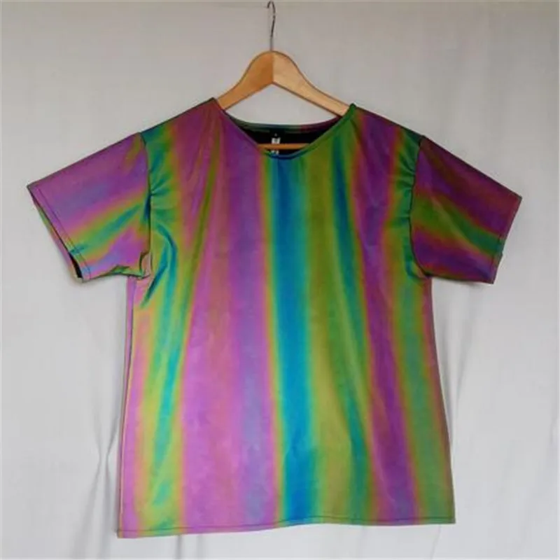 2019 summer tshirt rainbow reflection t shirt women colorful short tops harajuku t-shirt poleras mujer camiseta | Женская одежда