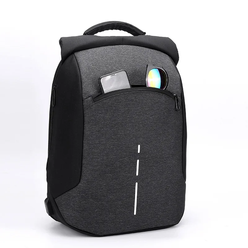 Противоугонный модный мужской рюкзак usb зарядка сумка Водонепроницаемый