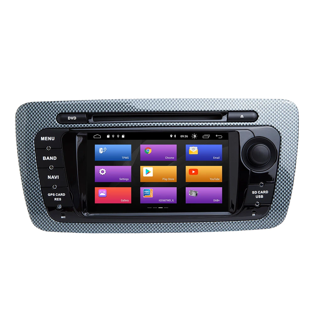 2 Din Android 9,0 автомобильный DVD плеер мультимедиа для Seat Ibiza 6J Cupra MK4 SportCoupe Ecomotive 2009 2010 2011 2012 2013