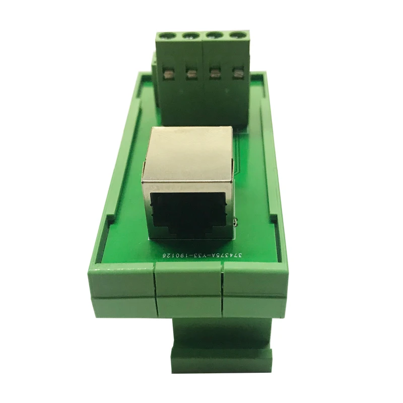 RJ45 Женский клеммный блок RJ45 Horizantal Breakout board RJ 45 сплиттер RJ45 адаптер на din-рейку монтаж