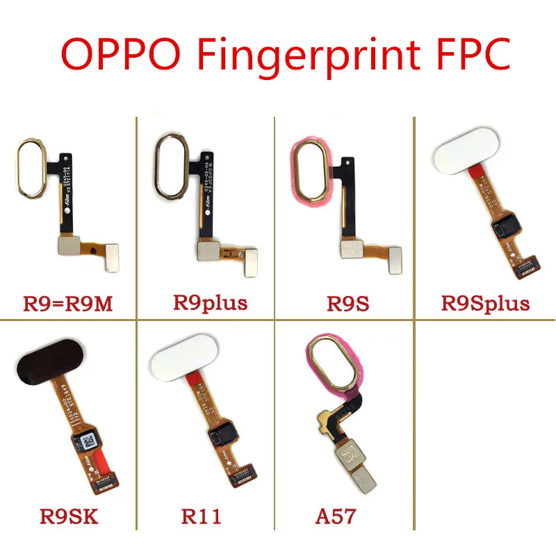 Для OPPO R9 R9plus R9S R9Splus R9SK R11 A57 датчик отпечатков пальцев гибкий кабель задний