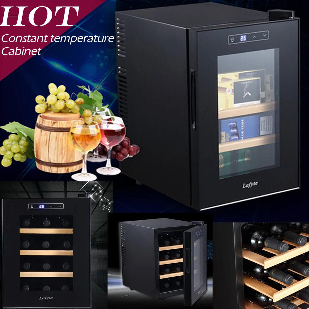 Роскошный темно красный шкаф humidors домашнее хранение и организация хозяйство