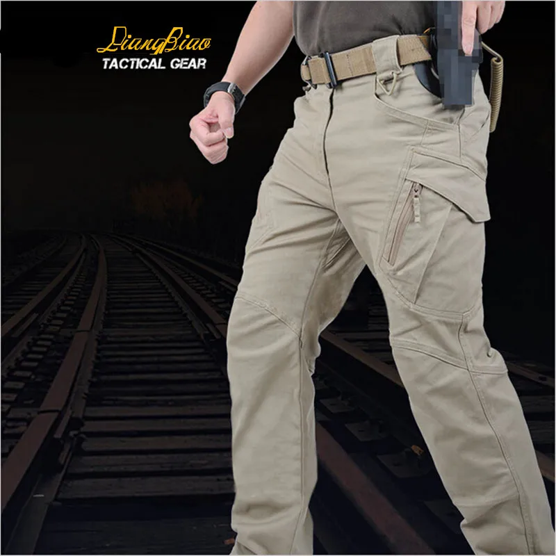 Брюки-карго IX9 мужские тактические армейские хлопковые Стрейчевые штаны SWAT в