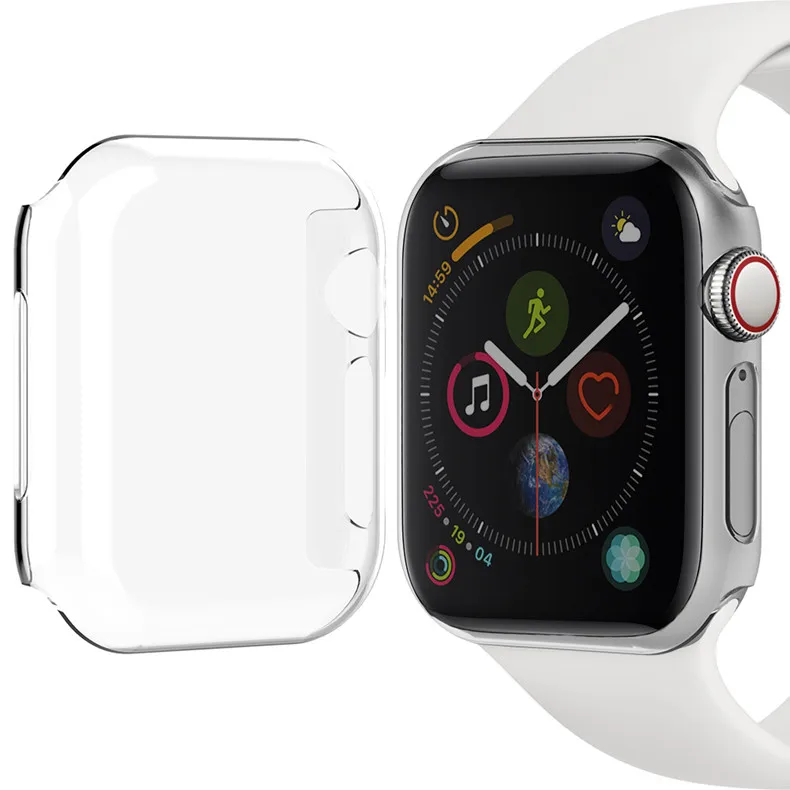 Чехол для часов apple Watch band apple watch 4, 3, 5, чехол 44 мм, 40 мм, iwatch series 4, 5, красочное покрытие, запасная рамка для ПК