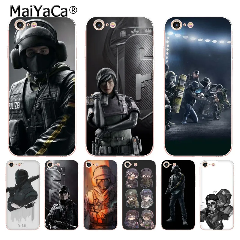 MaiYaCa Voltron Rainbow Six Siege YuGiOh прозрачный мягкий ТПУ чехол для телефона Apple iPhone 8 7 6 6S Plus X 5