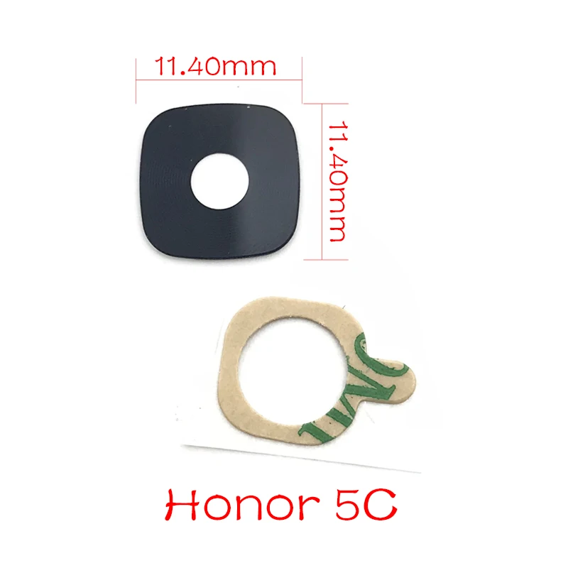 For Honor 5C Для huawei Honor 7c 7x 5c 5x 4c 4x задний тыловой объектив камеры стеклянная крышка с клеем наклейки Замена - Цвет: For Honor 5C