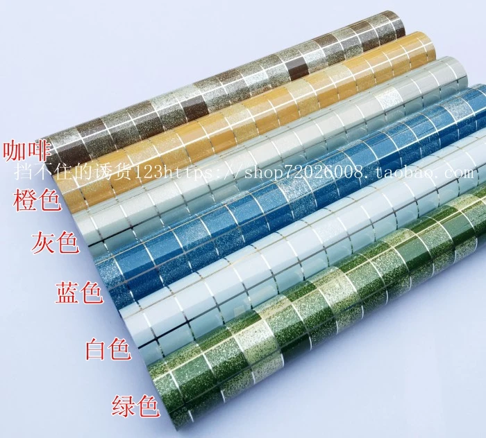 

Mosaic kitchen anti-oil stickers waterproof high temperature tiles paste aluminum foil self-adhesive oil stickers-81