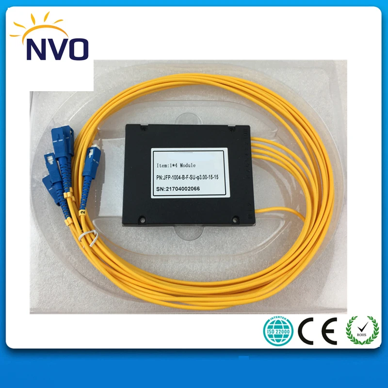 Бесплатная доставка 1x4 ABS Box PLC сплиттер модуль 1*4 FC/UPC Волоконно Оптический