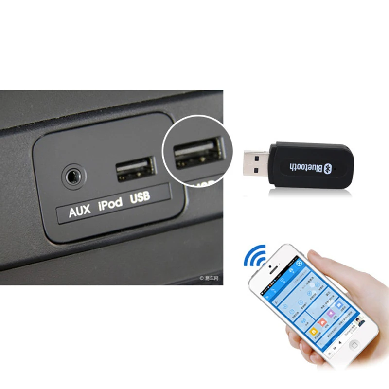Rovtop портативный AUX беспроводной USB Bluetooth музыкальный MP3 аудио приемник адаптер 3 5