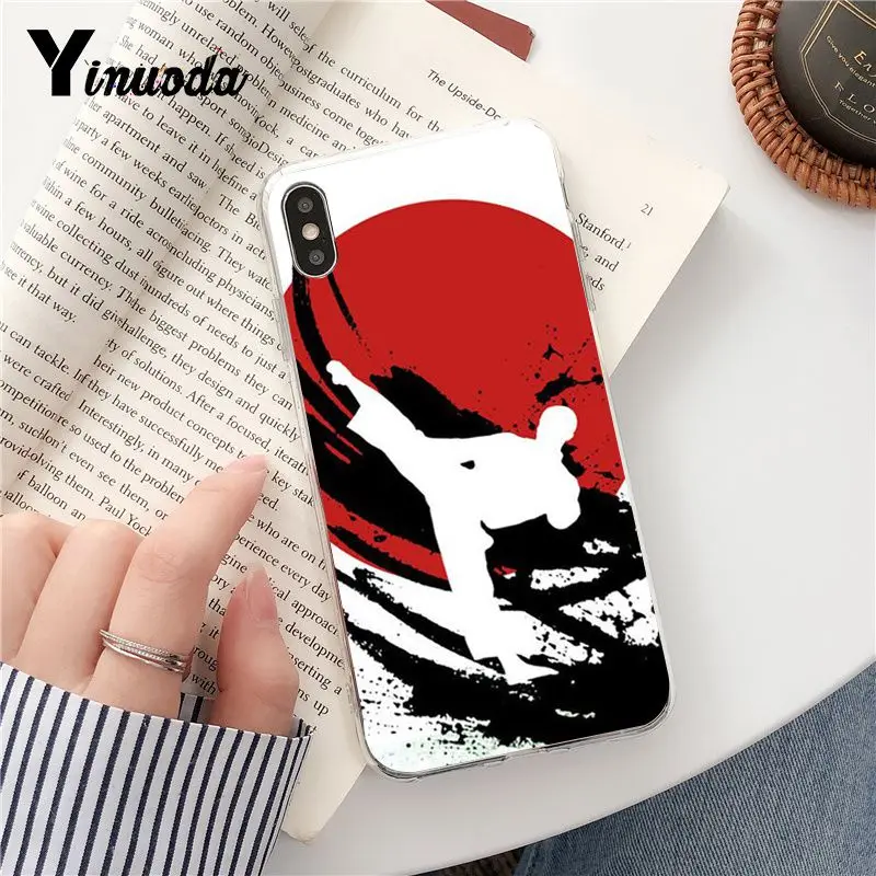 Yinuoda Oyama Kyokushin каратэ TPU прозрачный чехол для телефона iPhone 8 7 6 6S Plus X XS MAX 5 5S SE XR 10