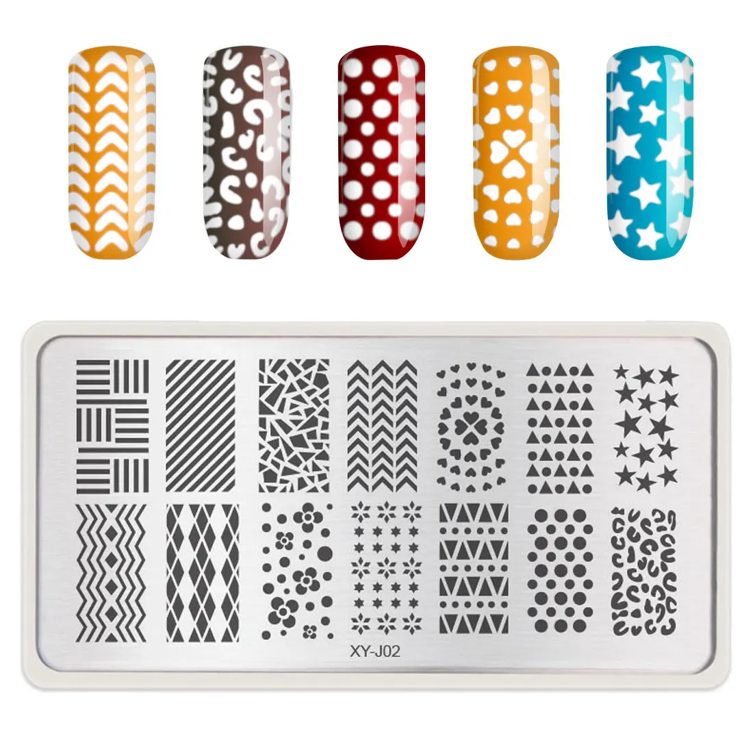 Шаблоны для печати ногтей синяя пленка окрашенная стальная кружевная пружина