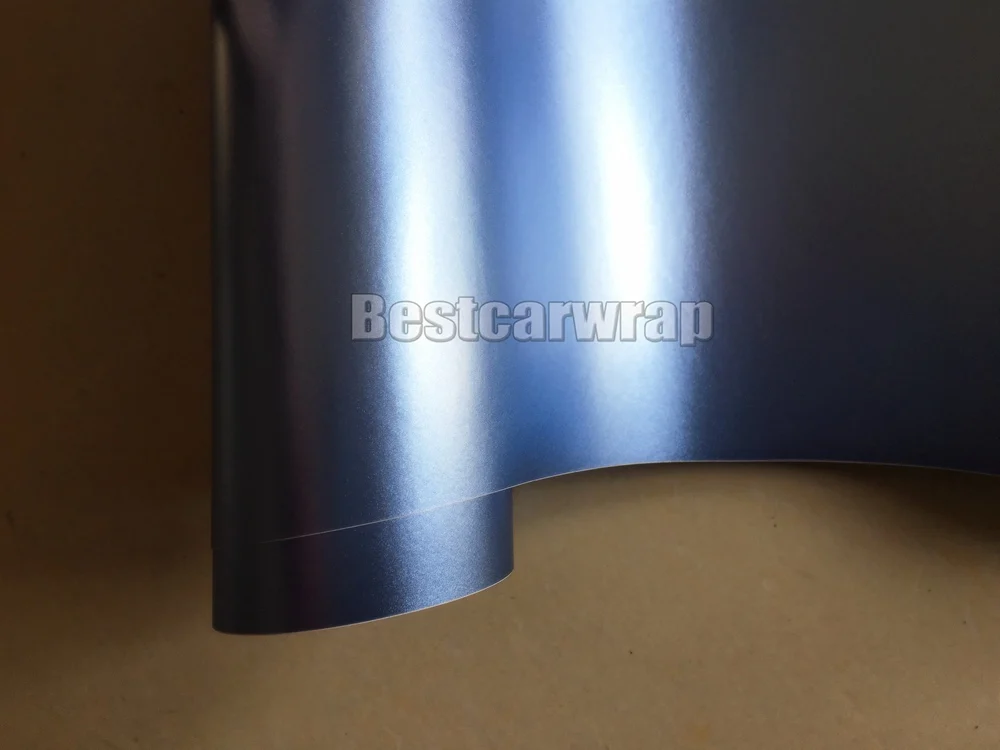 Матовая Синяя атласная хромированная виниловая обертка PROT WRAP S для стайлинга