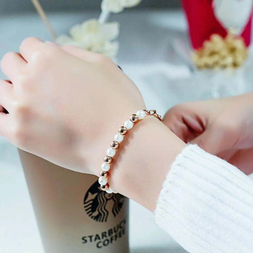 Stainless Steel Silver Rose Gold Color Love Heart Square Pattern Decorating Chain Bracelets New Fashion Jewelry Gift for Woman | Украшения