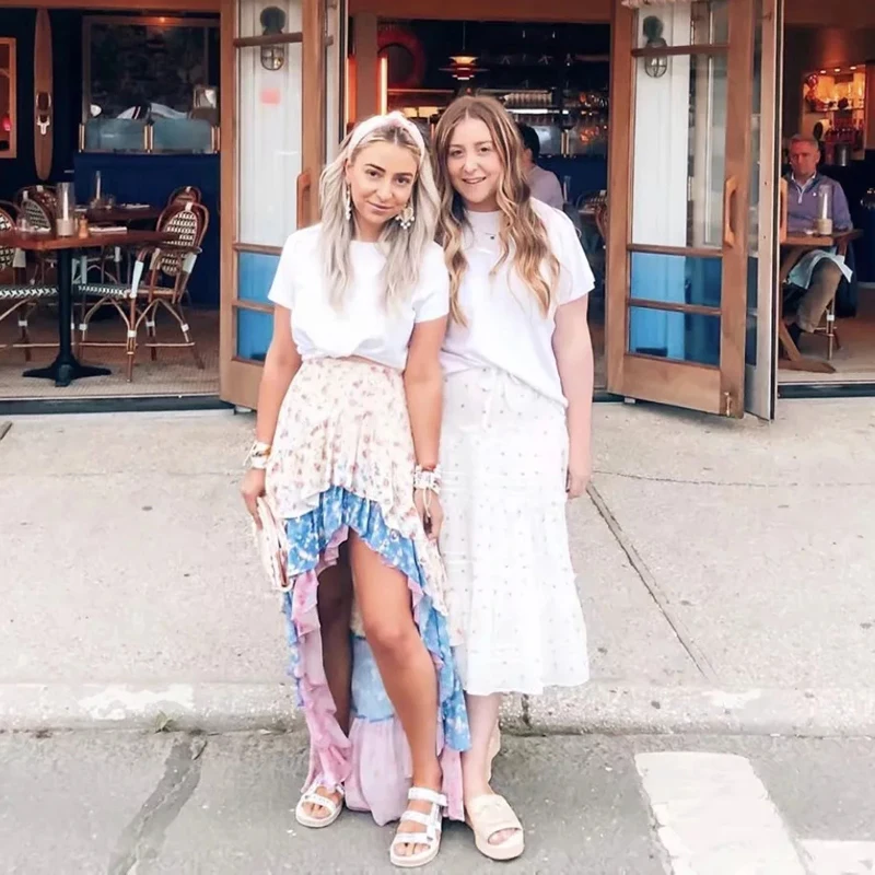 Каникулы женщин из двух частей милые наборы 2019 Лето Элегантный с цветочным