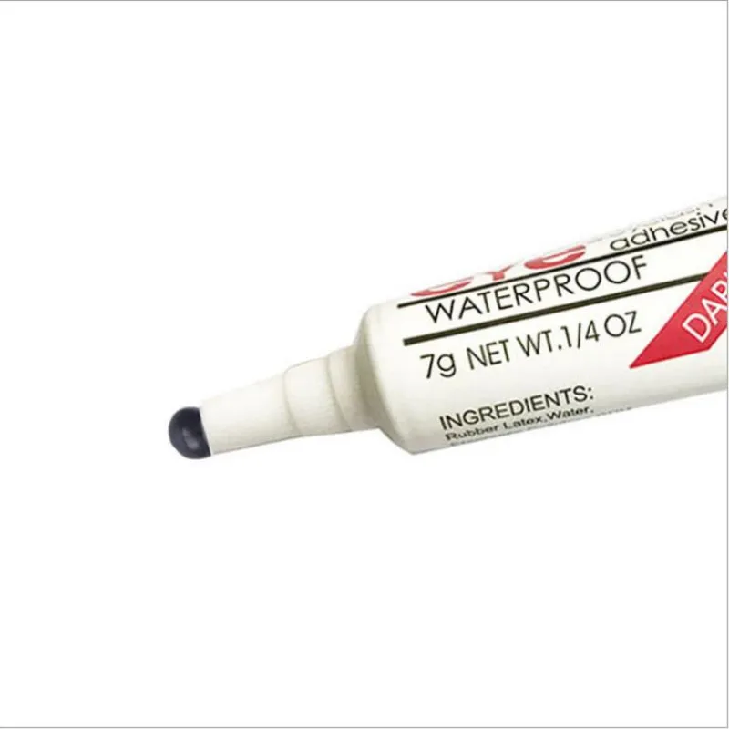 Практичный клей для ресниц прозрачный белый/темно черный водостойкие накладные