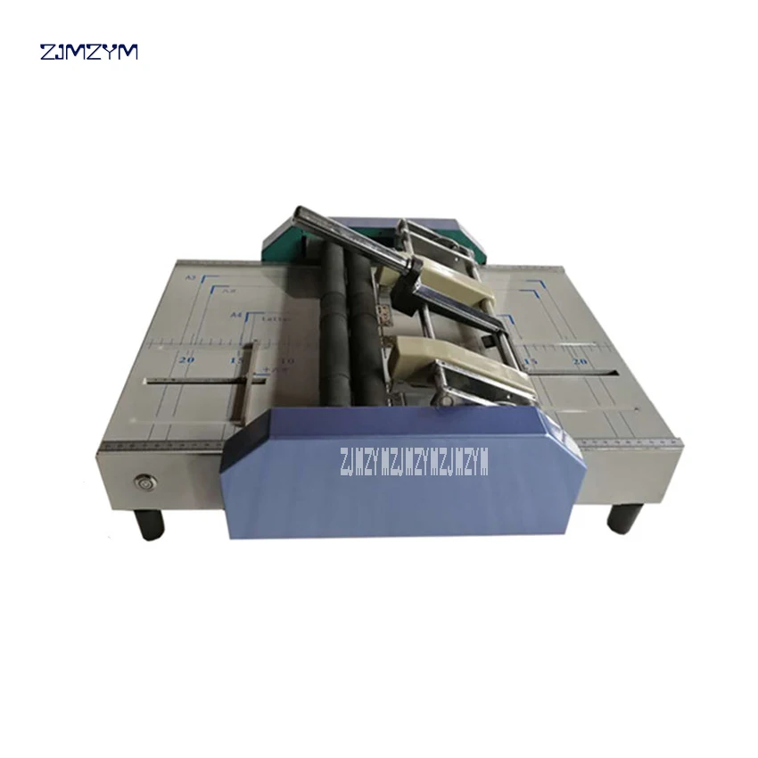 A3 electric stapler folding machine creasing card machines color pages dashed 110V/220V ZY-1 | Компьютеры и офис