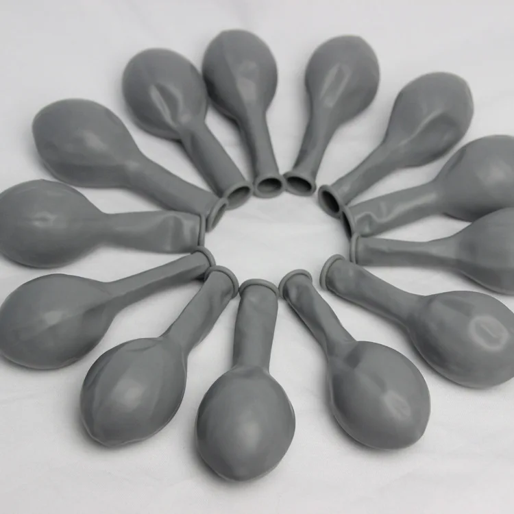 10 дюймов серый латексный шар круглая форма для дня рождения украшения фото