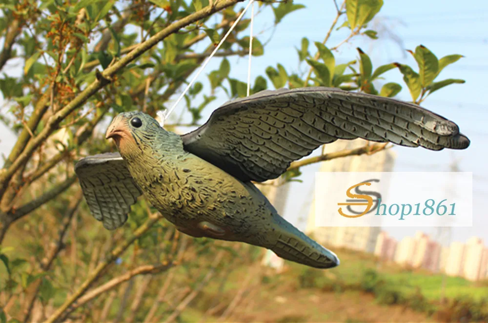 Flying Bird Hawk For Pigeon Decoy Garden Plant Scarer Pest Control Hunting Shooting