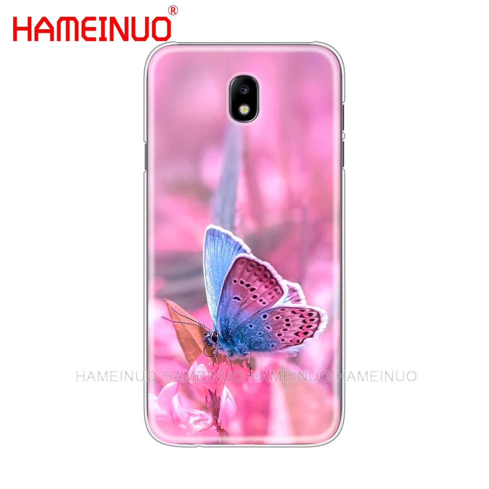 HAMEINUO красная бабочка на белой розы цветок чехол для телефона Samsung Galaxy J3 J5 J7 2017 J527
