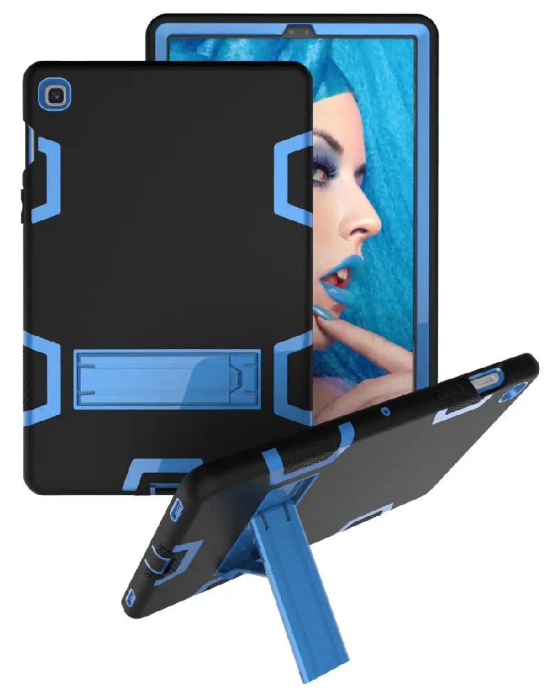 Kuulee Phone Cases for Samsung Tab S5E T720/T725 PC+ Silicone Hit Color Armor Case Shockproof Dustproof Anti-fall Cover | Мобильные