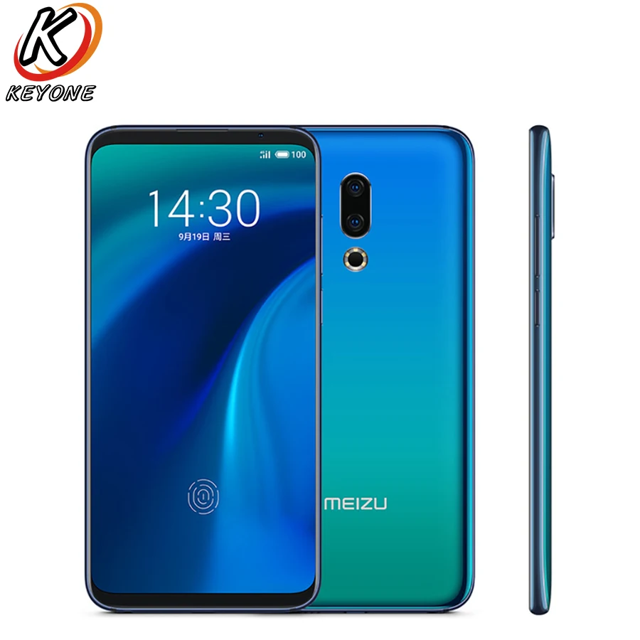 Meizu 16th plus 16 plus LTE мобильный телефон, 6,5 дюймов, 6 ГБ ОЗУ, 128 Гб ПЗУ, Восьмиядерный процессор Snapdragon 845, 3640 мА/ч, отпечаток пальца, две sim-карты