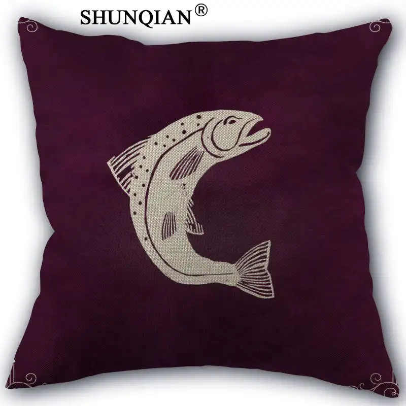 

Linen Cotton Retro animal style Pillow Cover Custom Print Home Decorative Pillows Cases 45x45cm one side WJY420-10