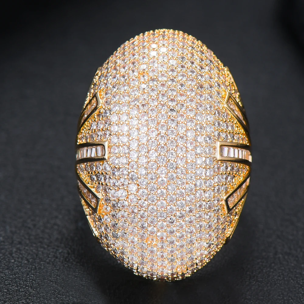 SISCATHY Luxury Flower Shell Geometric Cubic Zirconia Rings Engagement Dubai Naija Bridal Finger Rings Jewelry Addiction