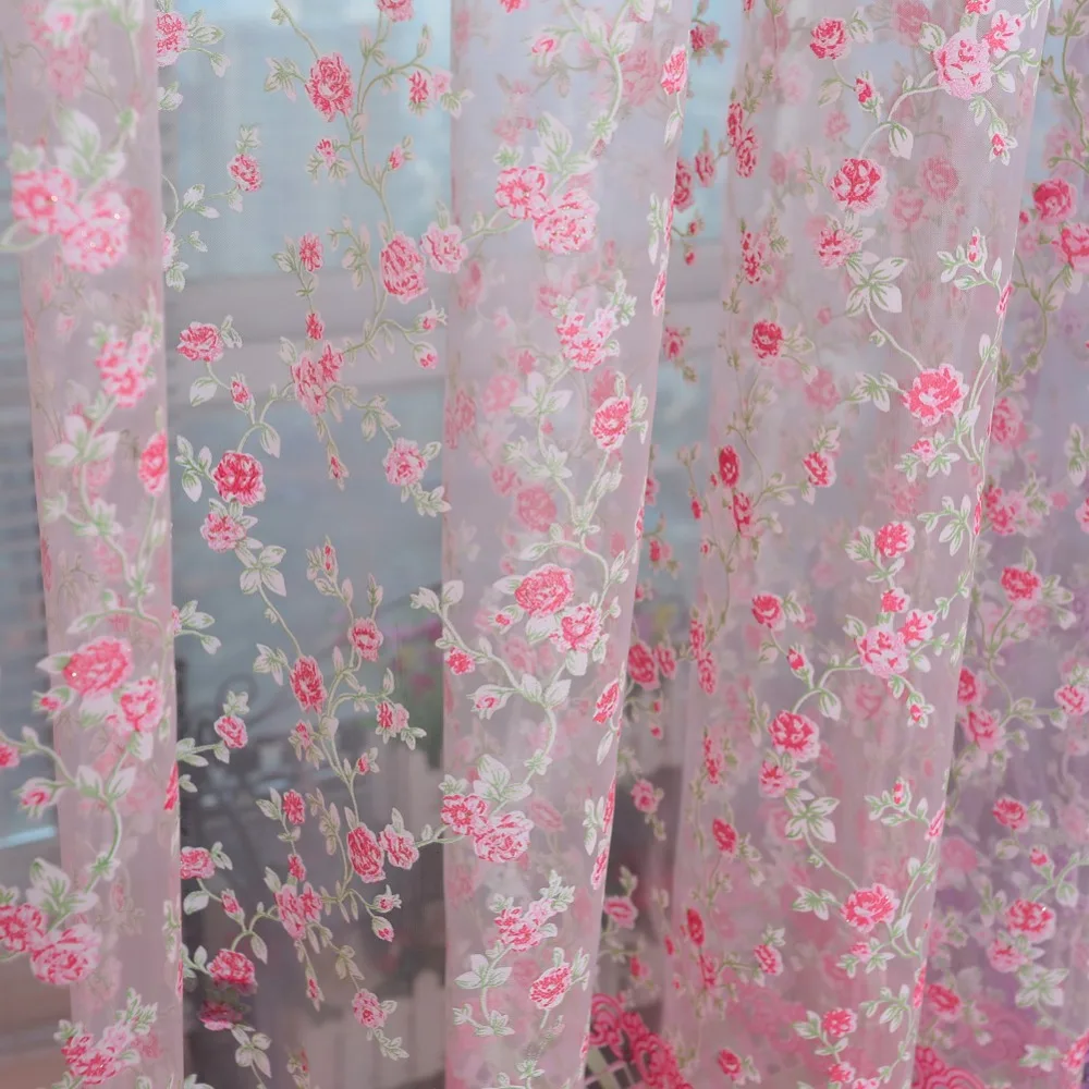 Современная оконная занавеска NAPEARL Тюлевая ткань с принтом для занавесок