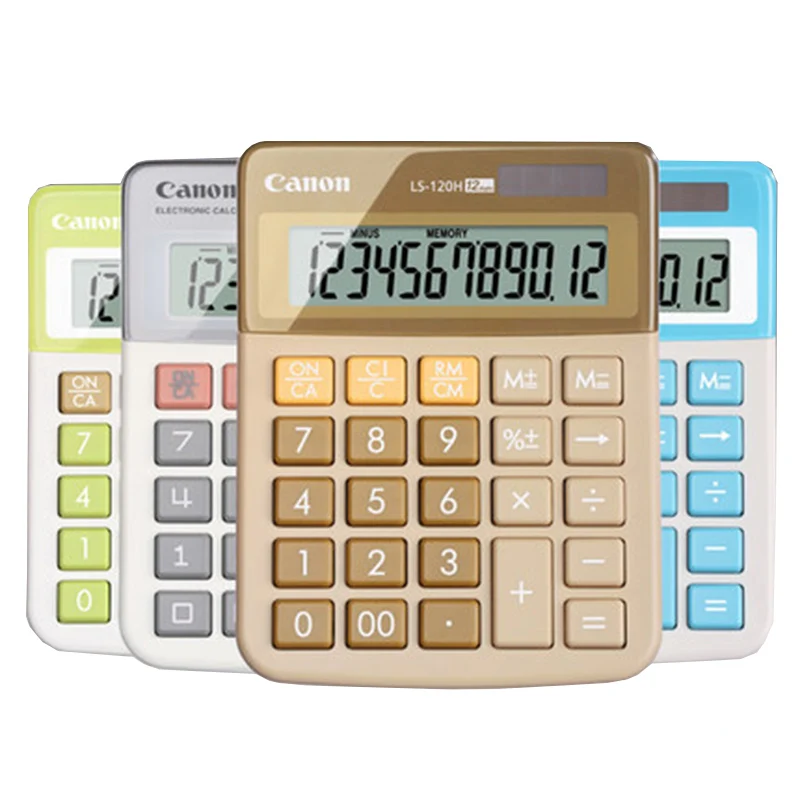 

Canon LS-120H Financial Calculator Business Office Desktop Fashion Creative Cute Color Computer