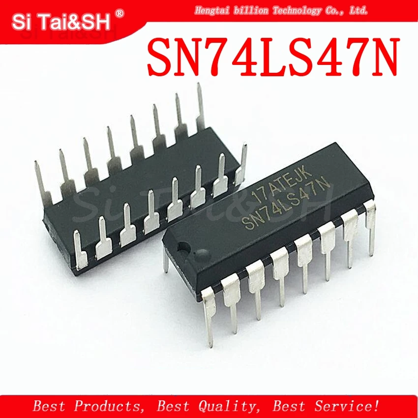 10 шт. SN74LS47N DIP16 SN74LS47 DIP 74LS47N 74LS47 HD74LS47P 16 новый и оригинальный IC|Интегральные схемы| |